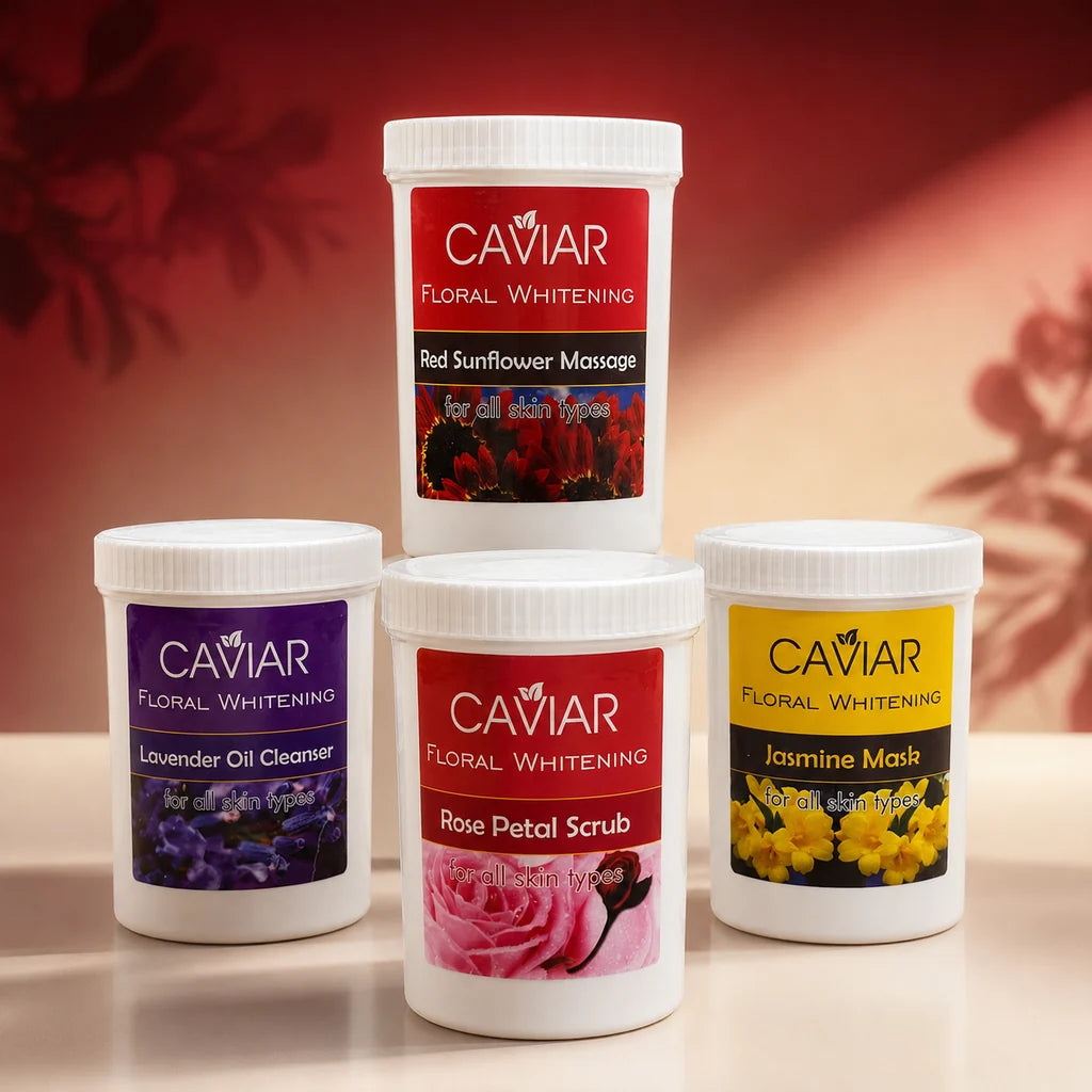 Caviar Floral Whitening Facial Kit (300ml / 550ml / 1000ml