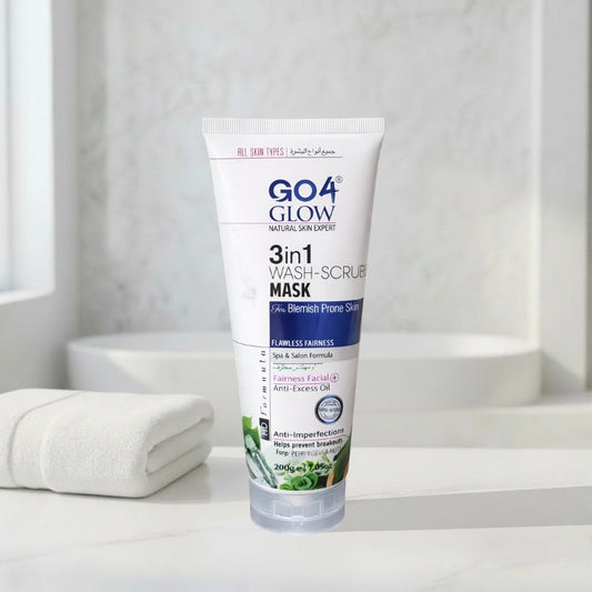 GO4 Glow 3in1 Wash-Scrub-Mask