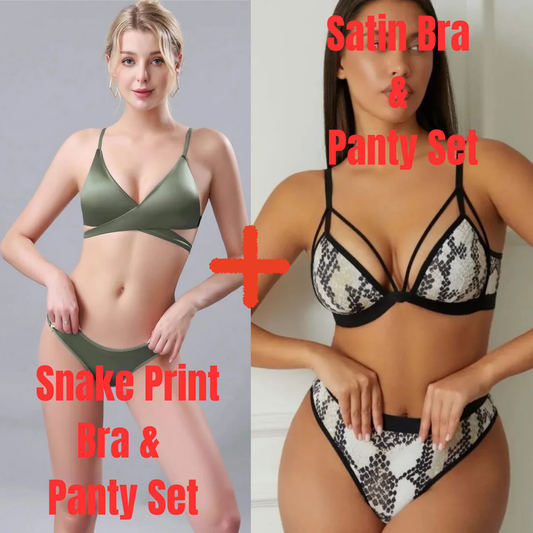 Bridal Padded Bra & Panty Set (Pack of 2)
