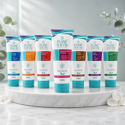 Pure Skin Herbal Whitening Facial Kit 200ml | She Cosmetics®