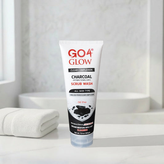 GO4 Glow Charcoal Scrub Wash 200gm