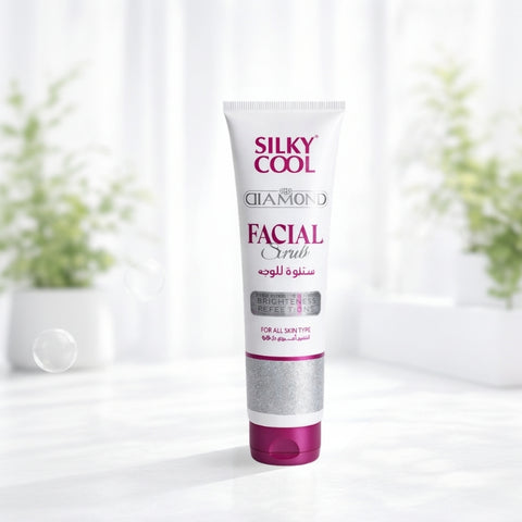 Silky Cool Diamond Facial Scrub 140ml