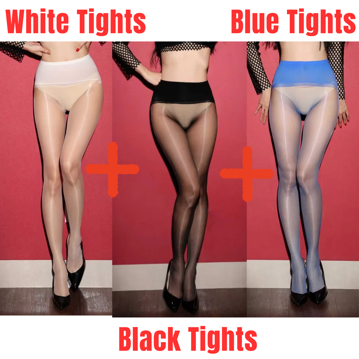 Nylon Pantyhose Tights (Pack of 3)