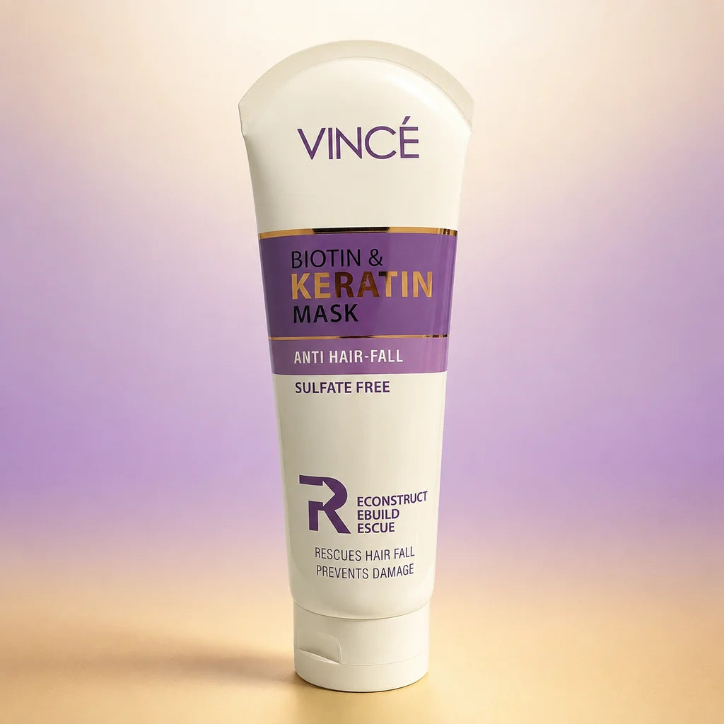 Vince Biotin & Keratin Hair Mask Sulfate Free – Anti Hair Fall Treatment