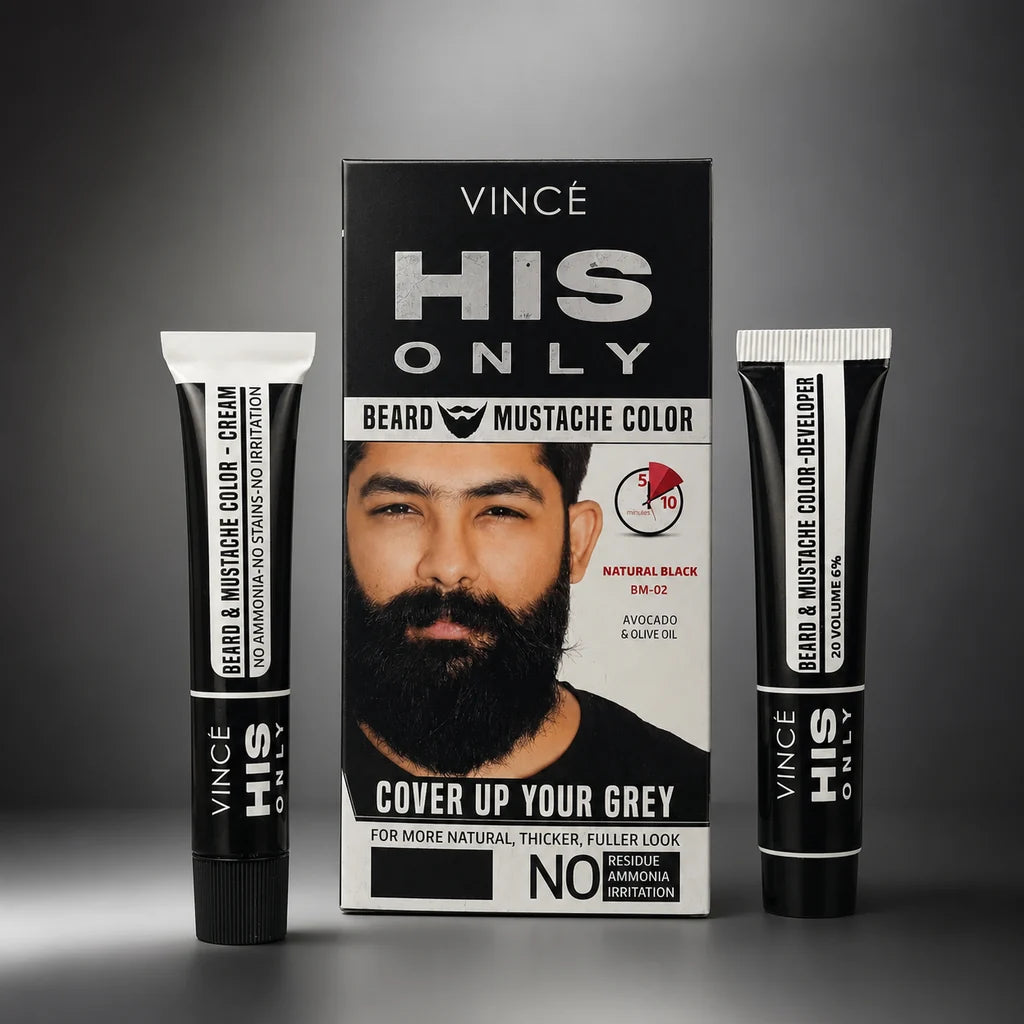 VINCÉ HIS ONLY Beard & Mustache Color (BM-02 , BM-03 , BM-04, BM-05 )