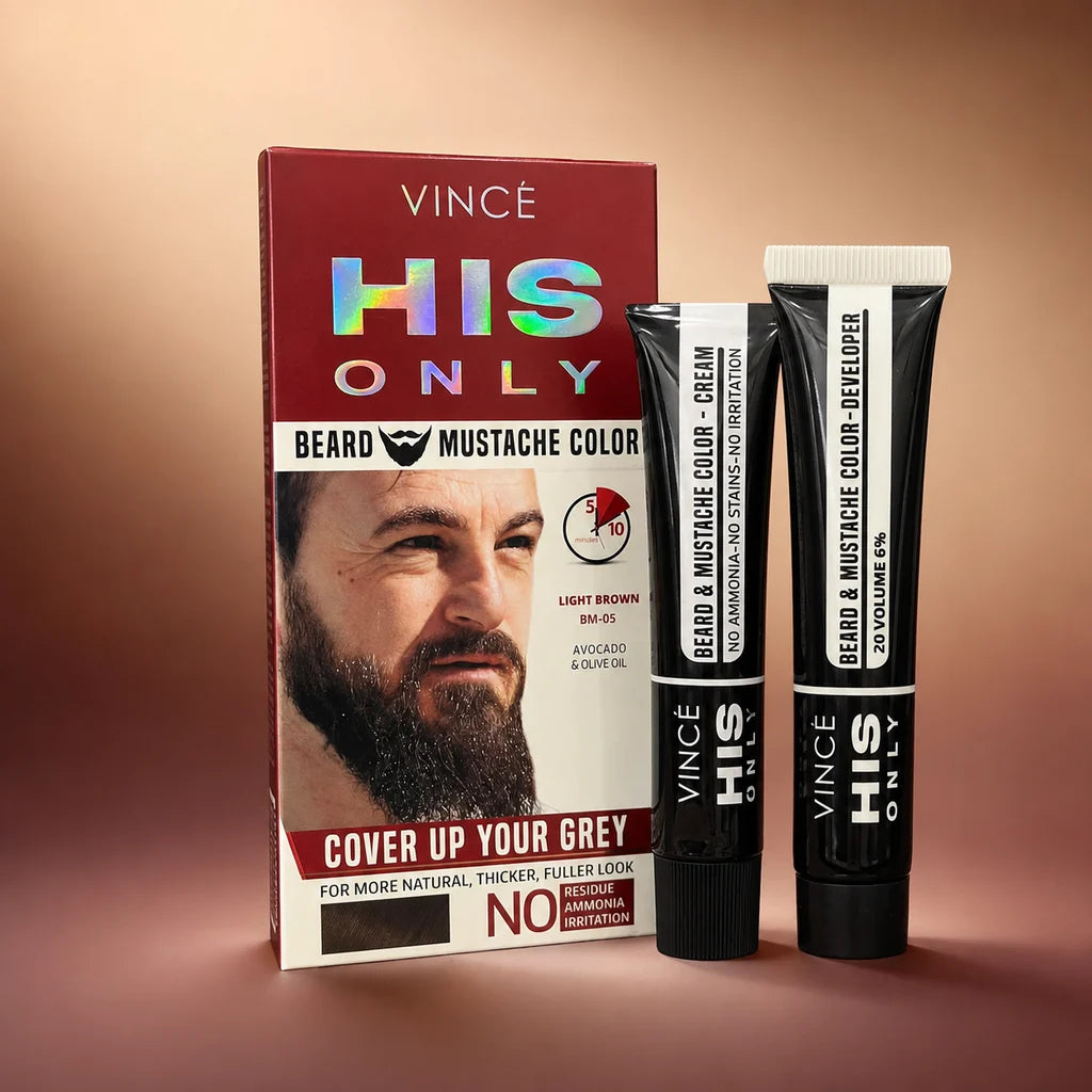 VINCÉ HIS ONLY Beard & Mustache Color (BM-02 , BM-03 , BM-04, BM-05 )