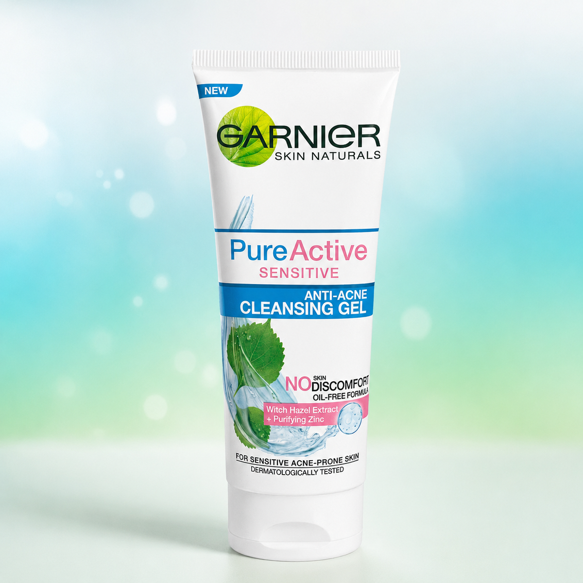 Garnier Skin Naturals Pure Active Sensitive Anti-Acne Cleansing Gel 100ml She Cosmetics®