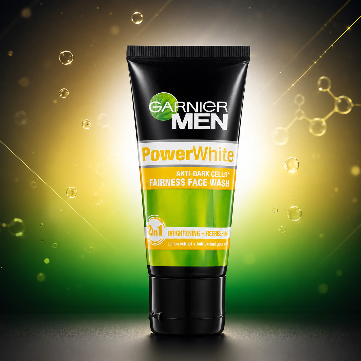 Garnier Men PowerWhite Anti-Dark Cells Brightening Face Wash (50ml / 100ml)