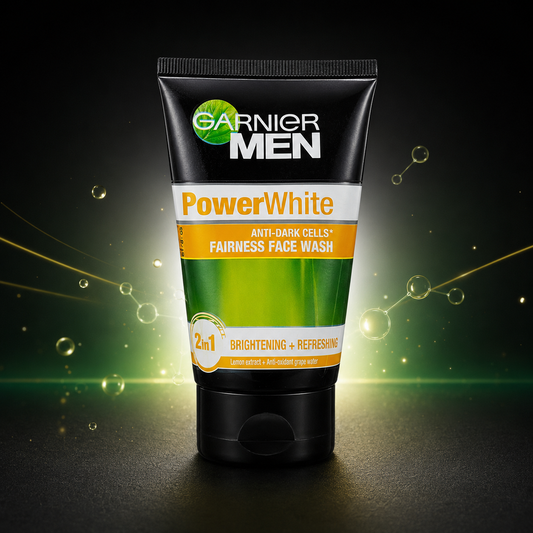 Garnier Men PowerWhite Anti-Dark Cells Brightening Face Wash (50ml / 100ml)