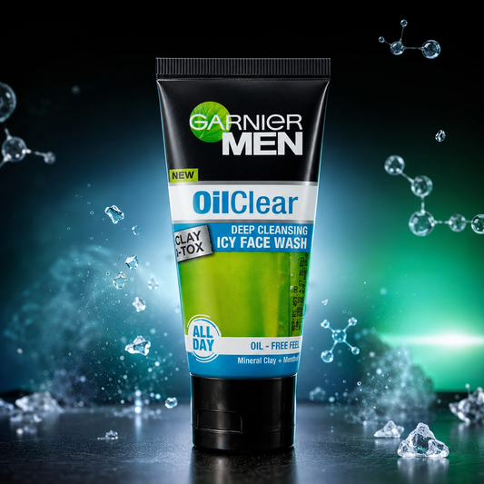 Garnier Men OilClear Deep Cleansing Icy Face Wash (50ml , 100ml)