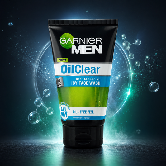 Garnier Men OilClear Deep Cleansing Icy Face Wash (50ml , 100ml)