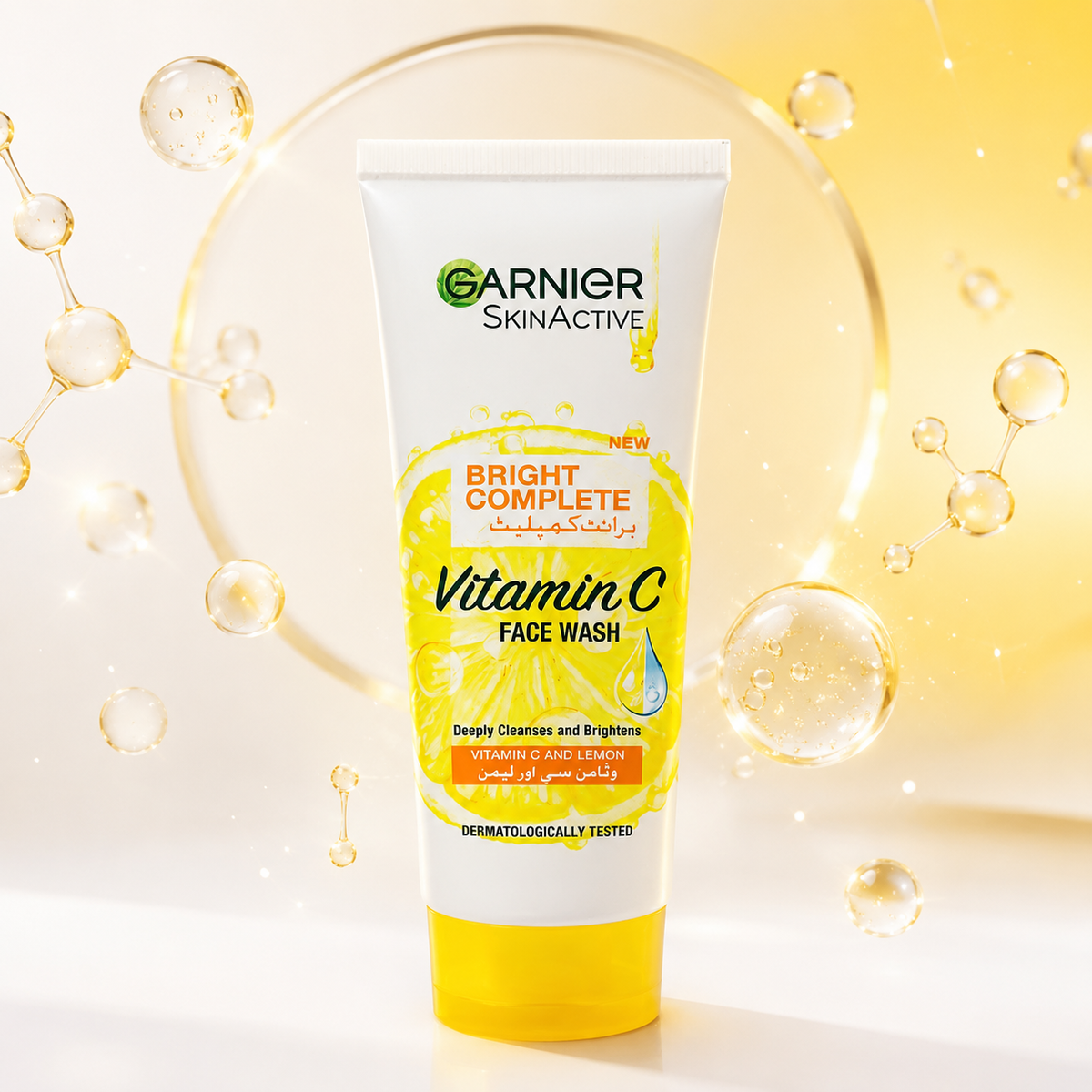 Garnier SkinActive Bright Complete Vitamin C Face Wash (100ml, 50ml)