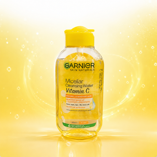 Garnier Skin Naturals Micellar Cleansing Water Vitamin C for Dull & Sensitive Skin 125ml & 400ml