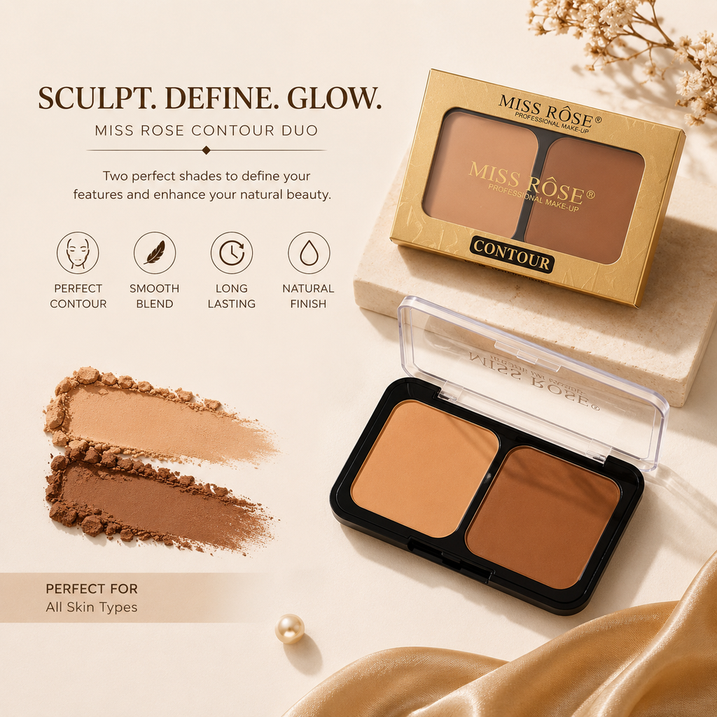 Miss Rose 2 in 1 Contour Palette