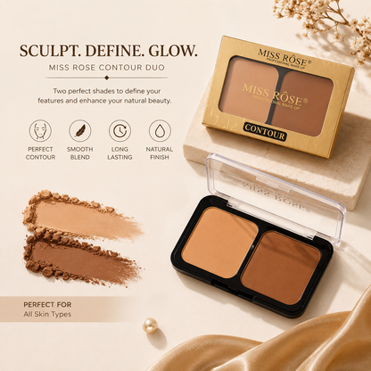 Miss Rose 2 in 1 Contour Palette