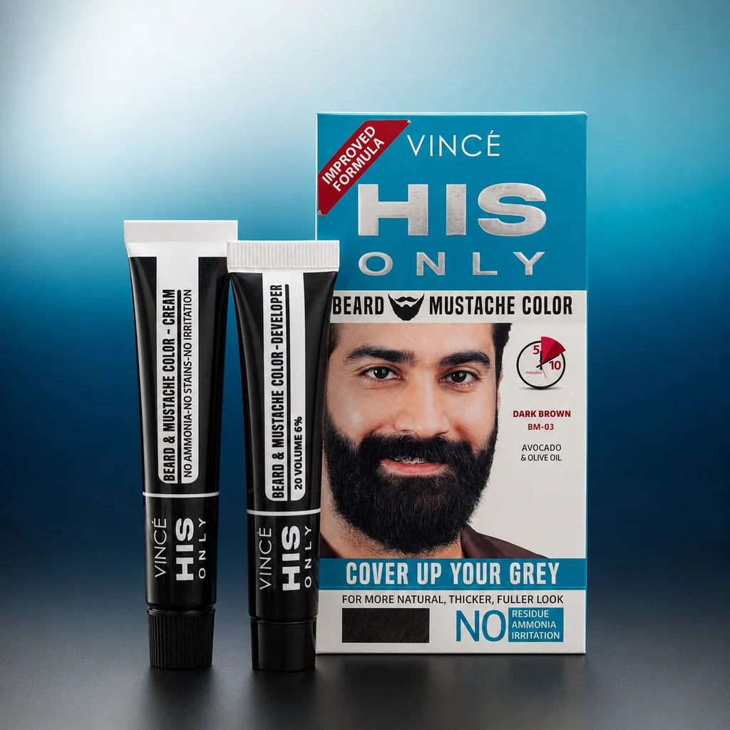 VINCÉ HIS ONLY Beard & Mustache Color (BM-02 , BM-03 , BM-04, BM-05 )