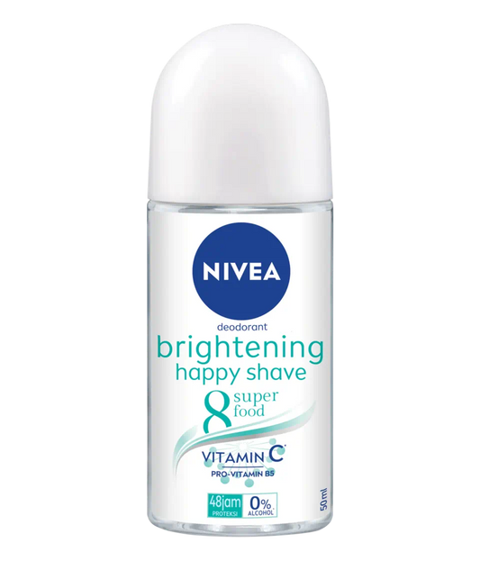 Nivea Brightening Happy Shave 8 Superfood Deodorant Roll-On 50 ML