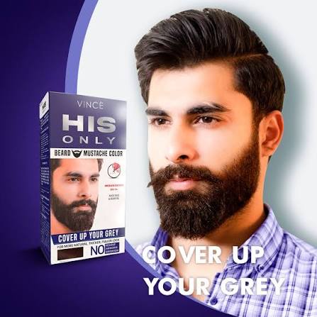 VINCÉ HIS ONLY Beard & Mustache Color (BM-02 , BM-03 , BM-04, BM-05 )